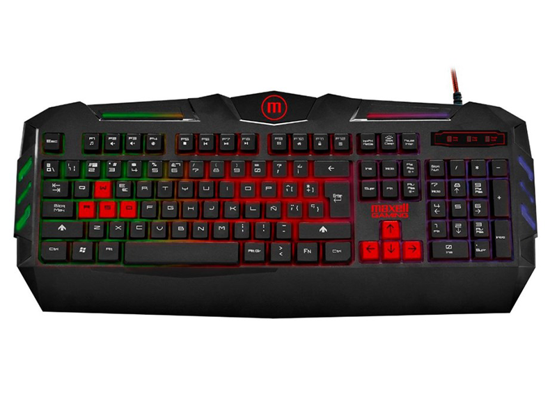 Teclado Maxell CA-KB Gaming Alámbrico con Iluminación RGB (Negro)