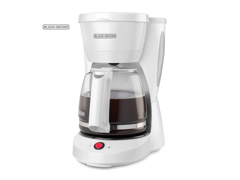 Black+Decker, CM0916W, Cafetera, 12 Tazas, Color Blanco