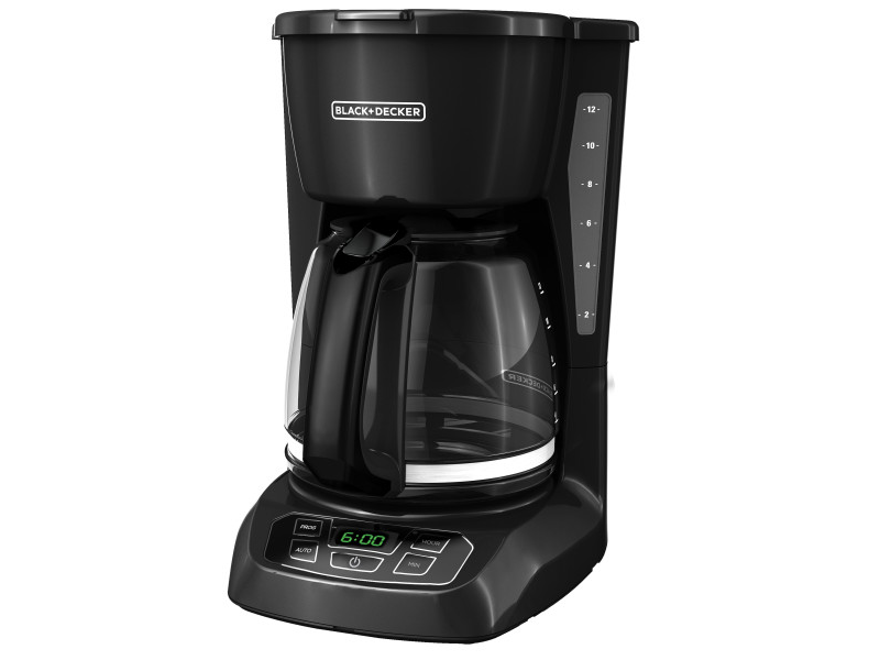 Black+Decker, CM1105B, Cafetera de 12 tazas, Panel  digital