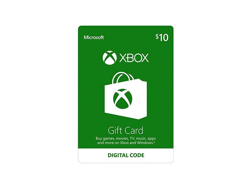 Tarjeta Xbox Live de $10