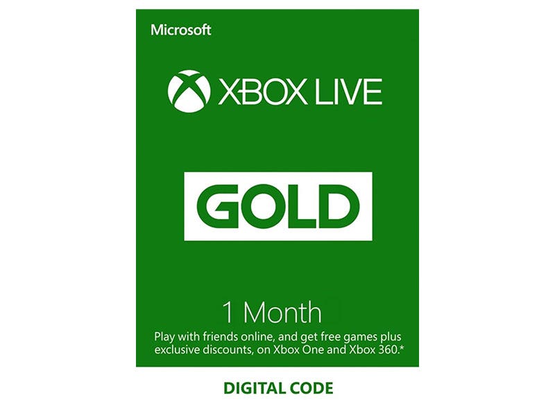 Tarjeta Xbox Live de 1 Mes