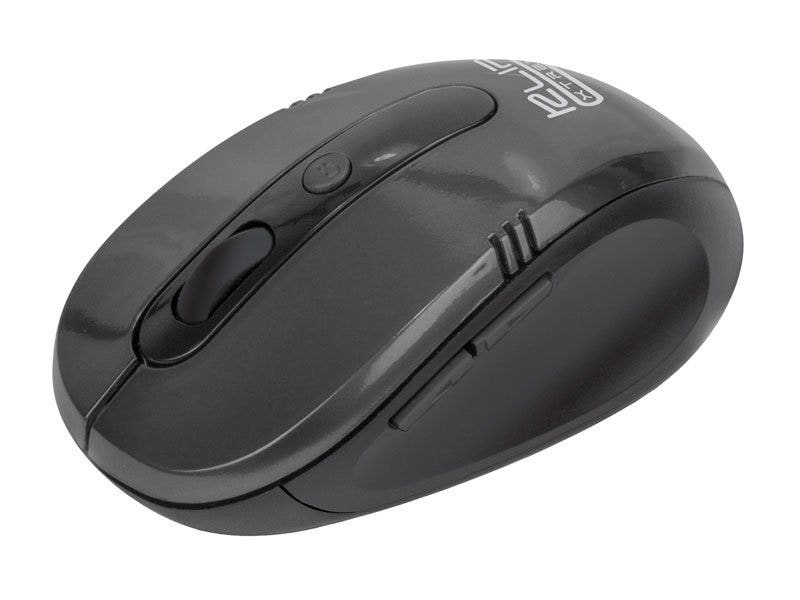 Mouse Klip Xtreme Vector Óptico Inalámbrico con 6 Botones y Diseño Ergonómico (Negro)