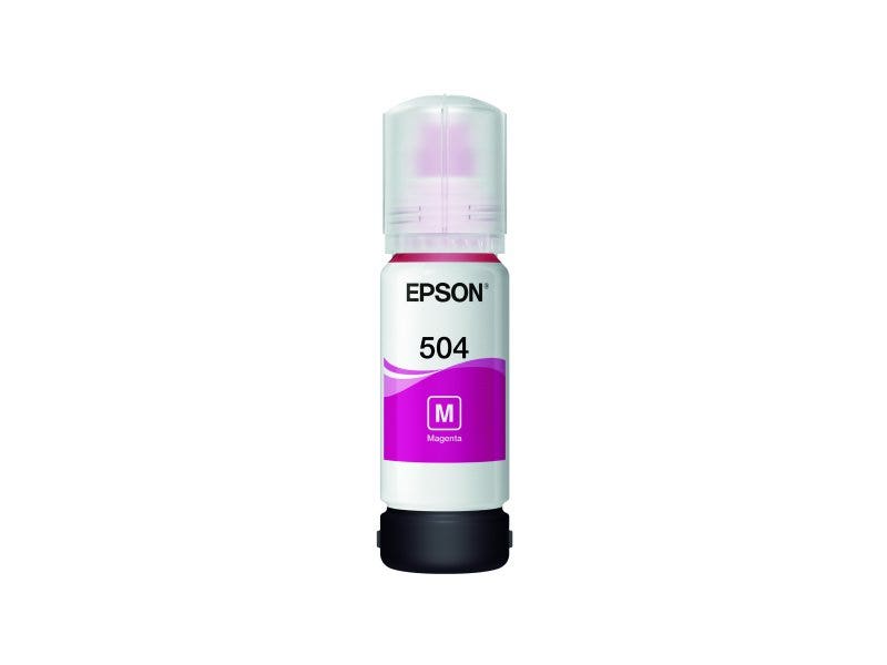 Botella de Tinta Epson T504 320 Color Magenta para Impresoras L4160 y L4260.